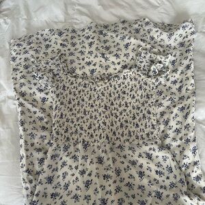 Reformation Floral Smocked Dress